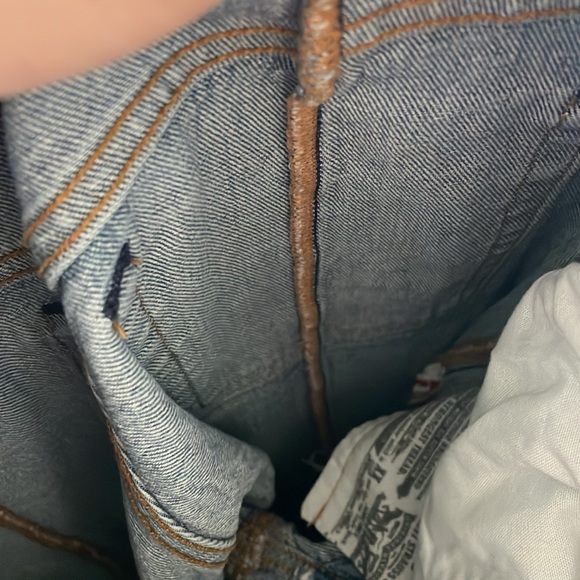 Levi's altered 501 skinny distressed jeans size 24 - Picture 10 of 11